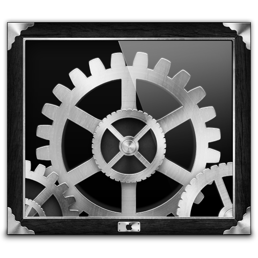 Grey Steampunk System Preferences Icon 512x512 png